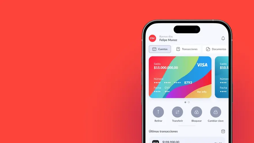 Davivienda app screens
