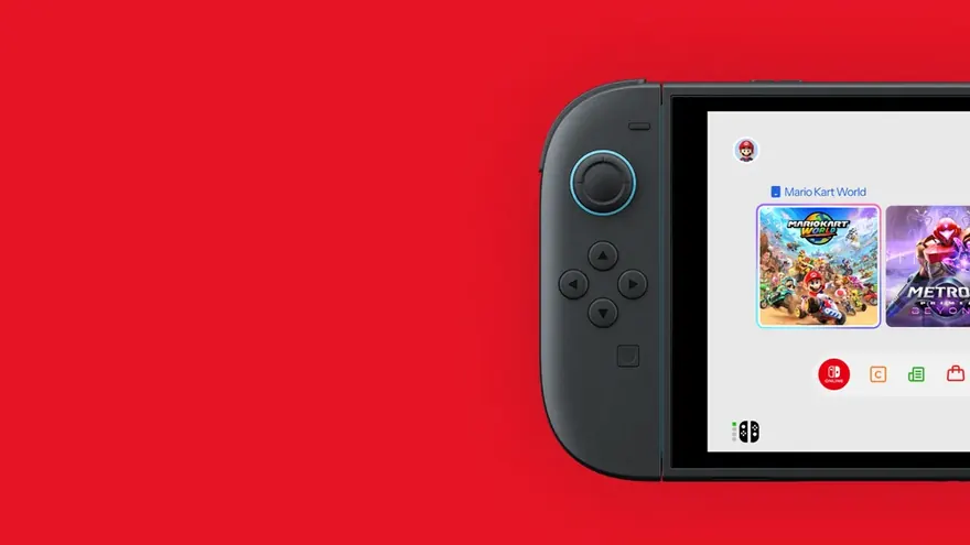 Nintendo Switch UI screens